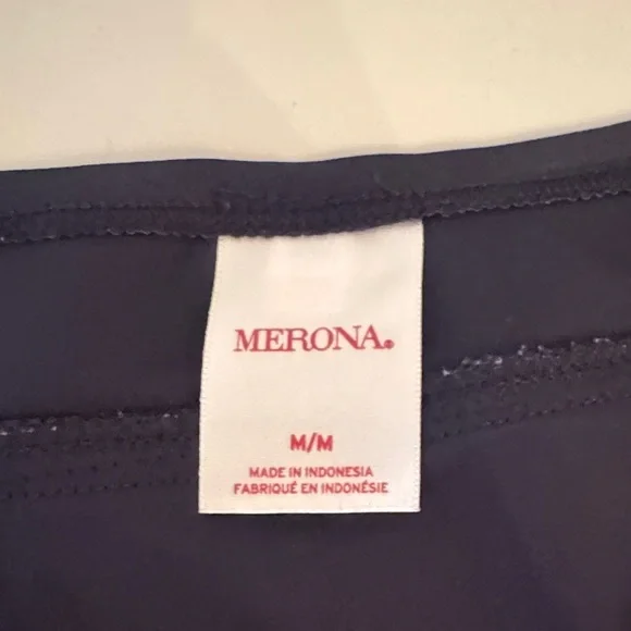 Elegant Navy Blue Women's Swim Skirt - Picture 2 of 5